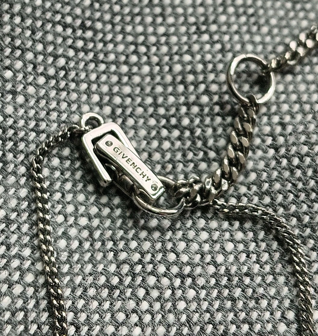 Givenchy Necklace Pave Pendant & Stud Earrings Set 16″ 3″ Extender