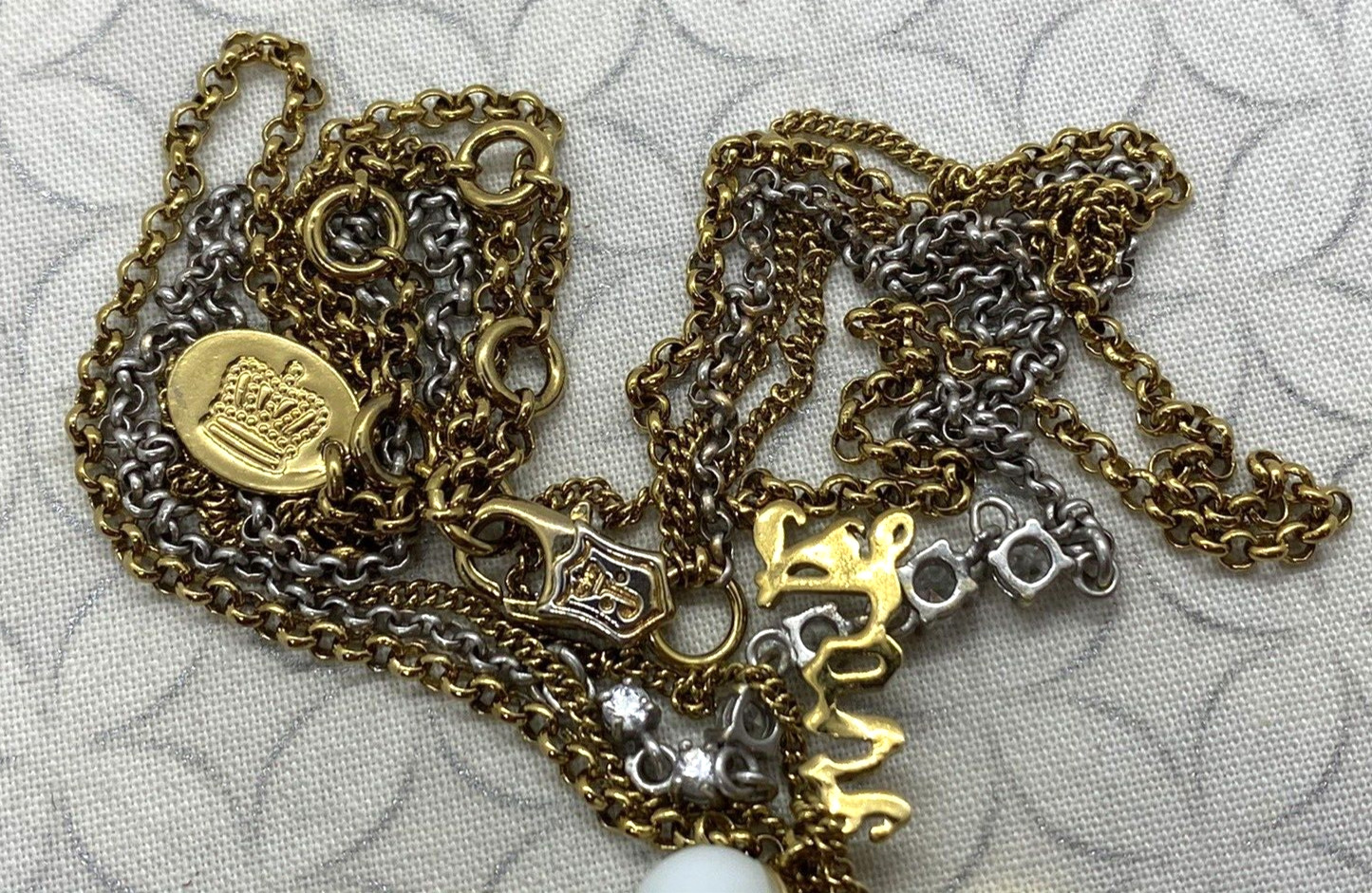 Juicy Couture Let Them Eat Couture Heart Bracelet Multi strand Necklace Set