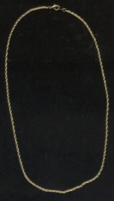 14 KT GOLD PLATED 30″ OPEN ROPE 1.7 MM CHAIN NECKLACE-USA SELLER
