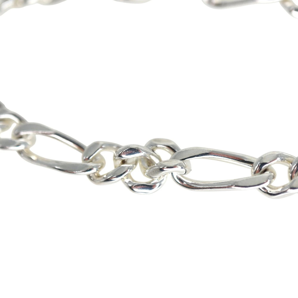 4℃ SV925 Silver Bracelet Unisex Design Silver 19.5cm Used