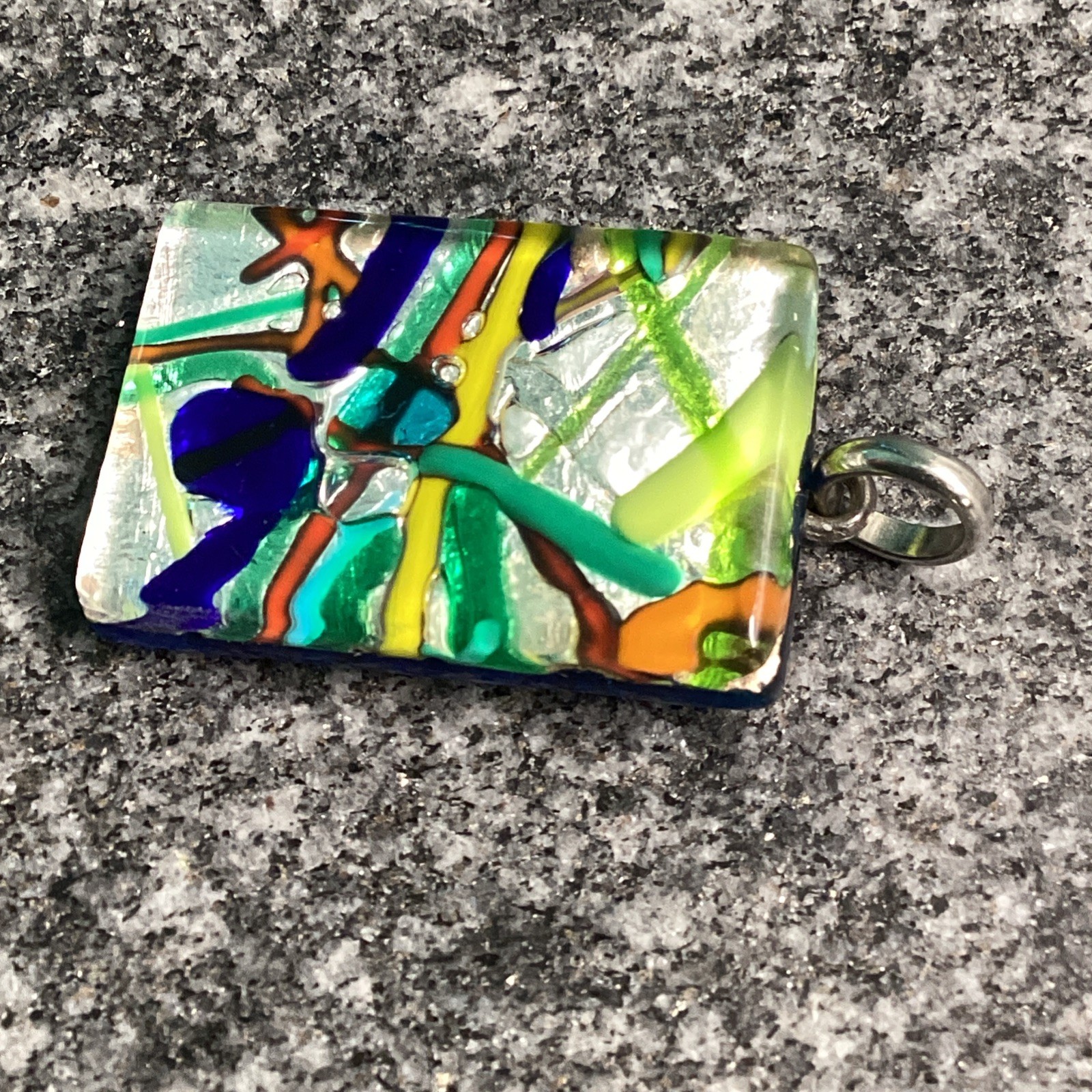 Murano Glass Rectangular Pendant