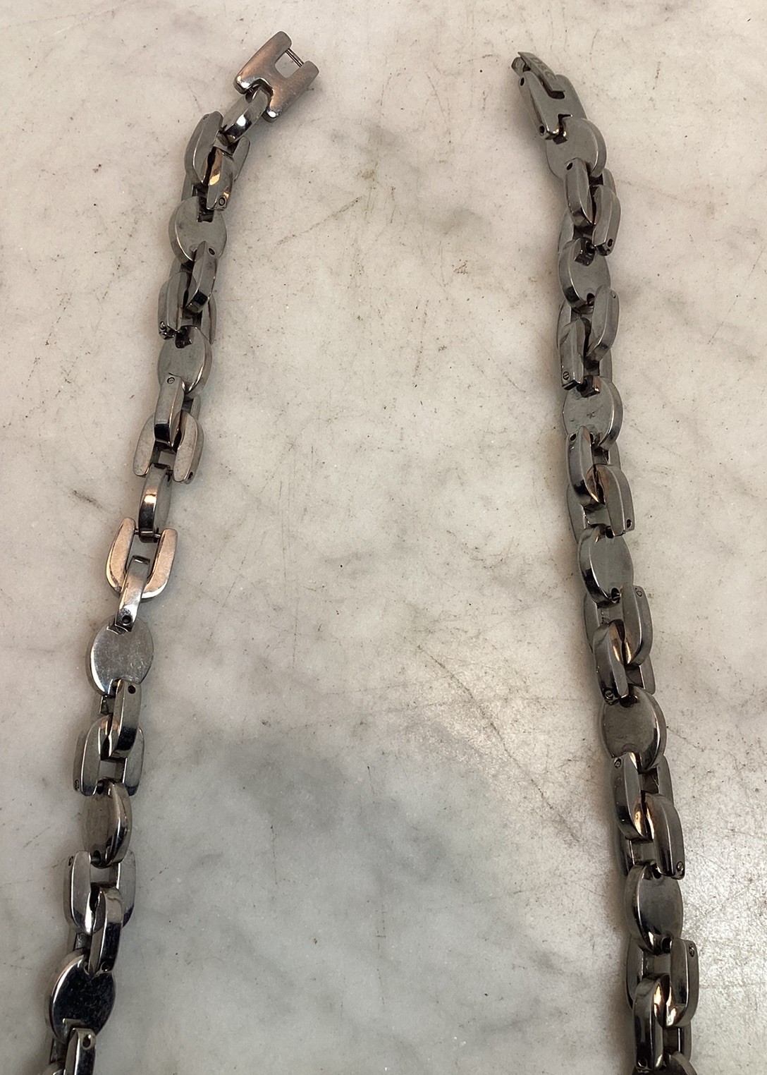 DOLCE & GABBANA D&G Stainless Link Chain Necklace 21.5” Long