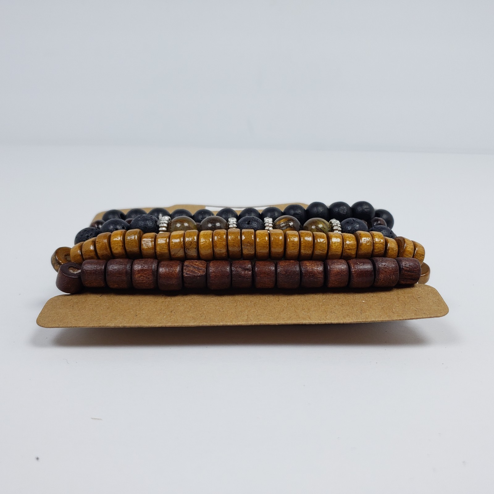 Unbranded Fashion Jewelry Adult Unisex Multi Layer Trendy Beaded Bracelet 5 Pack