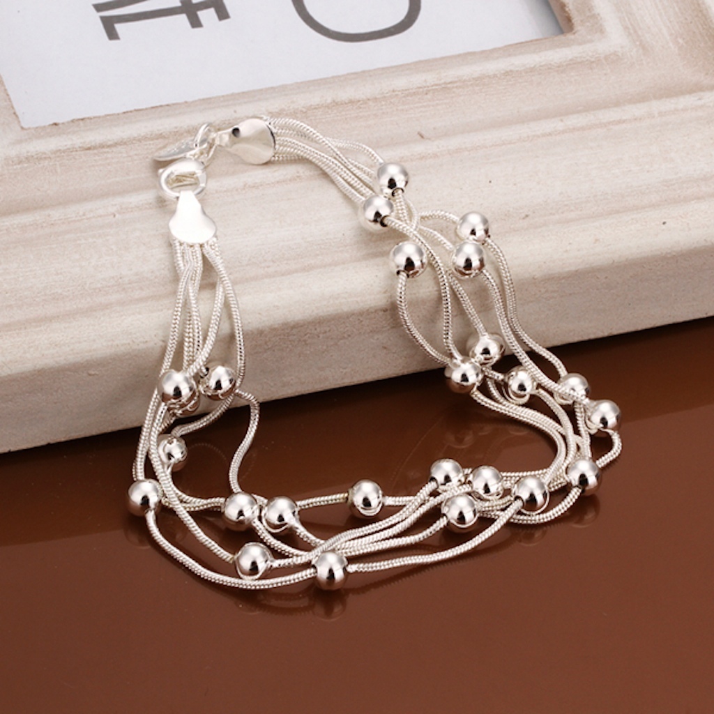 Women’s Unisex 925 Sterling Silver Bracelet Size 7.5 Inches 12MM Lobster L21