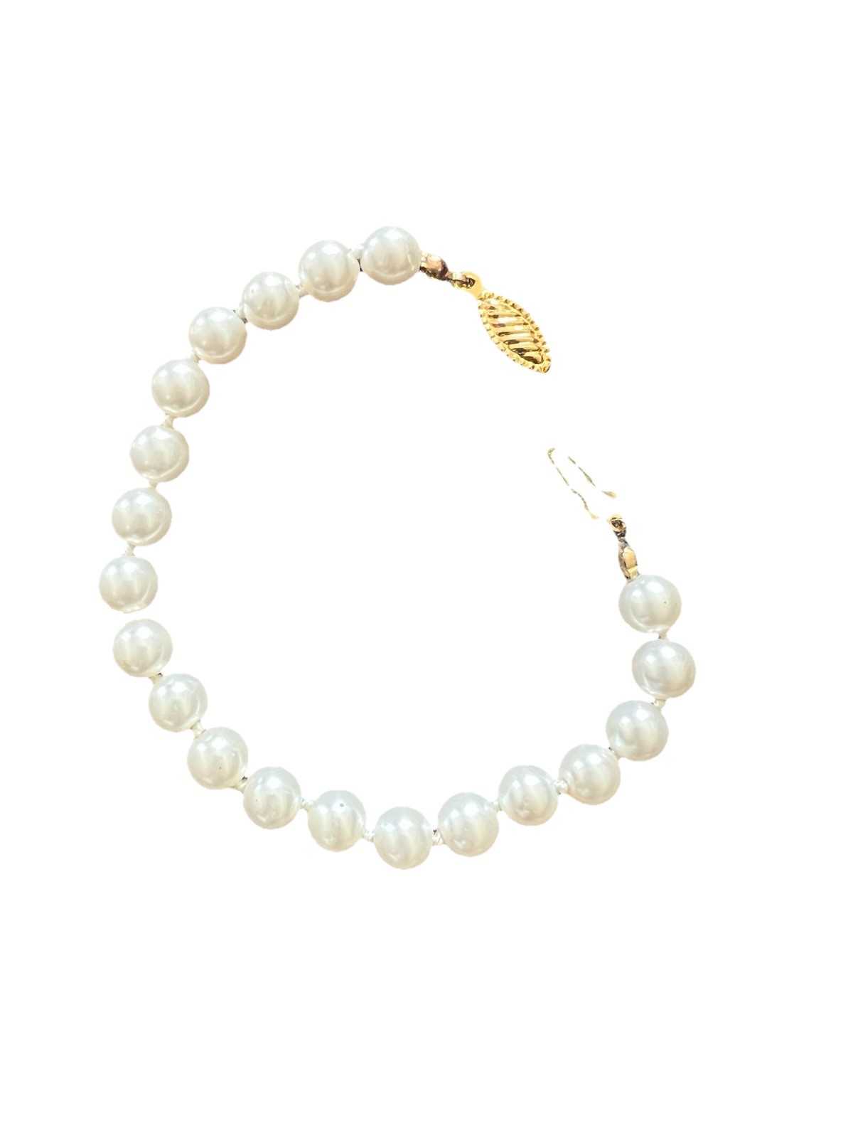 White Bead Bracelet Formal Casual Fashion Jewelry Accessory