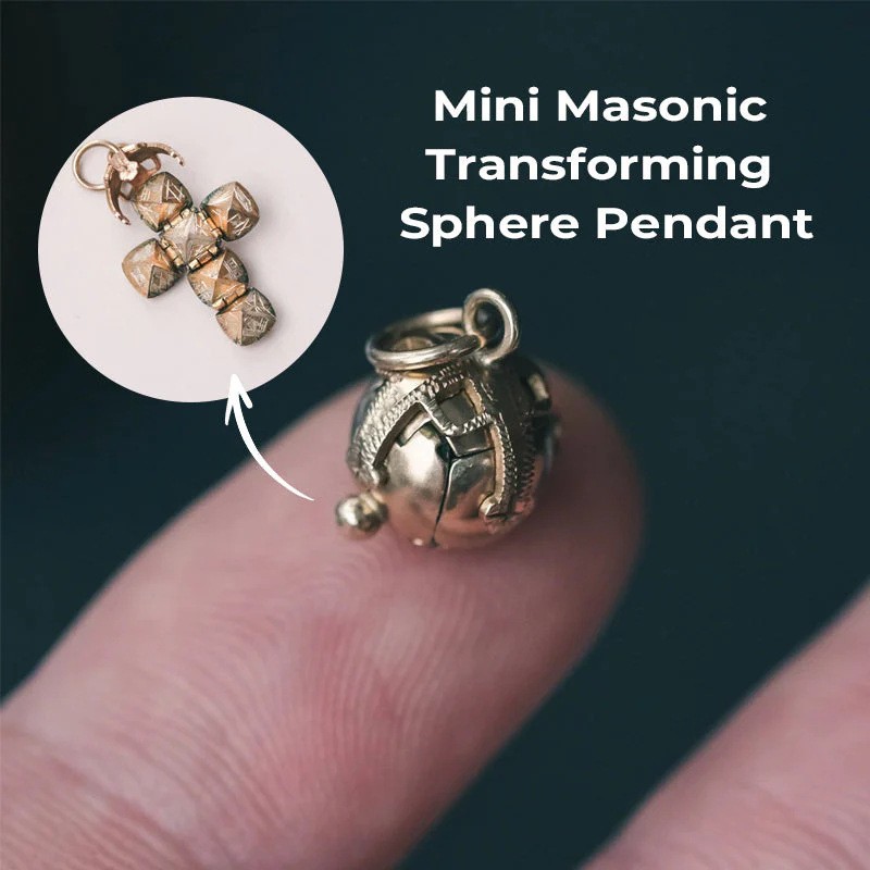 Mini Masonic Transforming Sphere Pendant CW