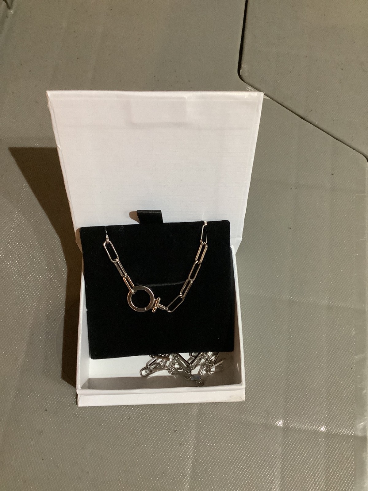 Mint & Lily silver Plated Paperclip Necklace 18″