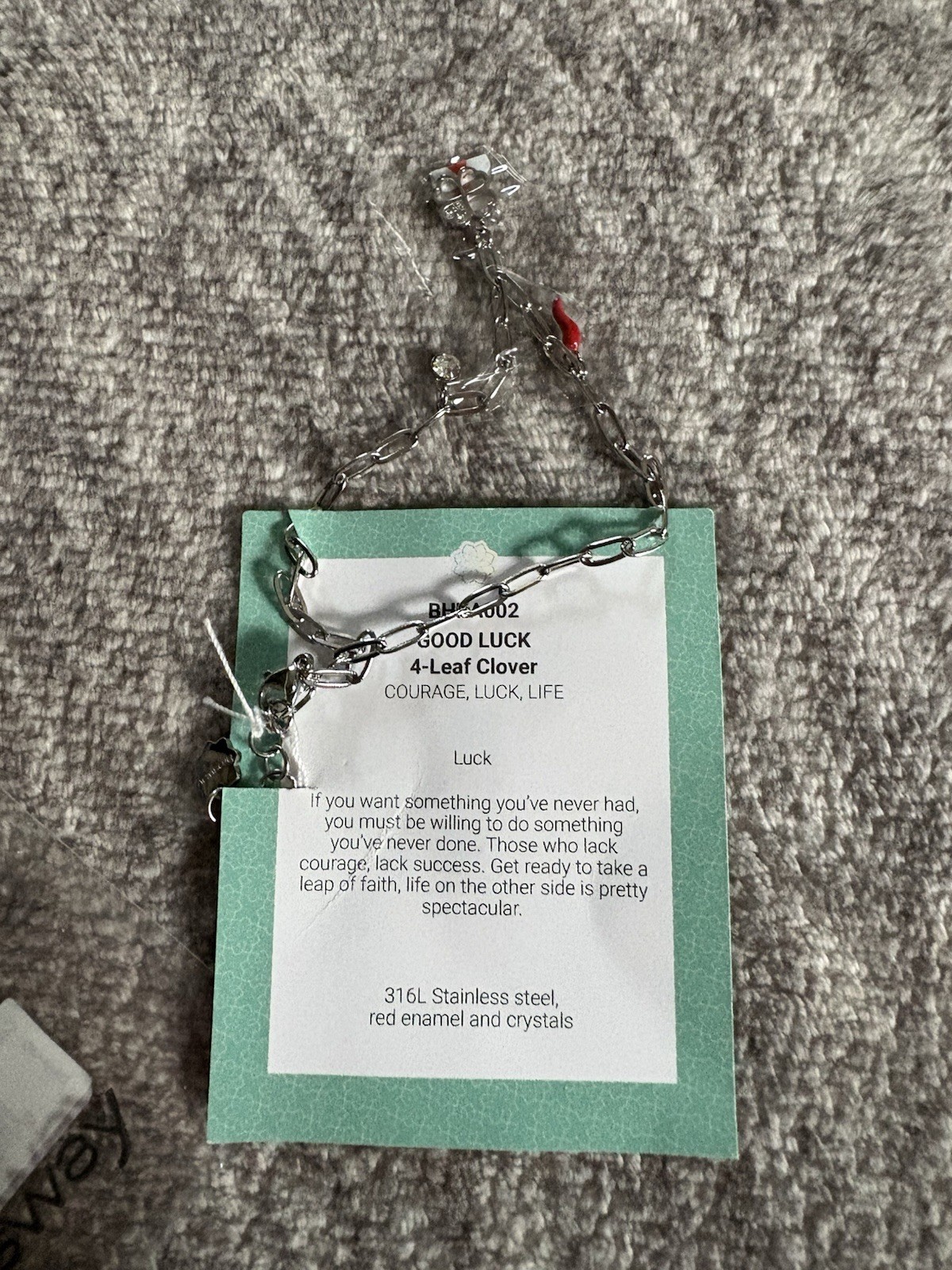 1 Brosway Chakra Good Luck Clover Anklet. Plus 1 Brosway tennis bracelet, angel.