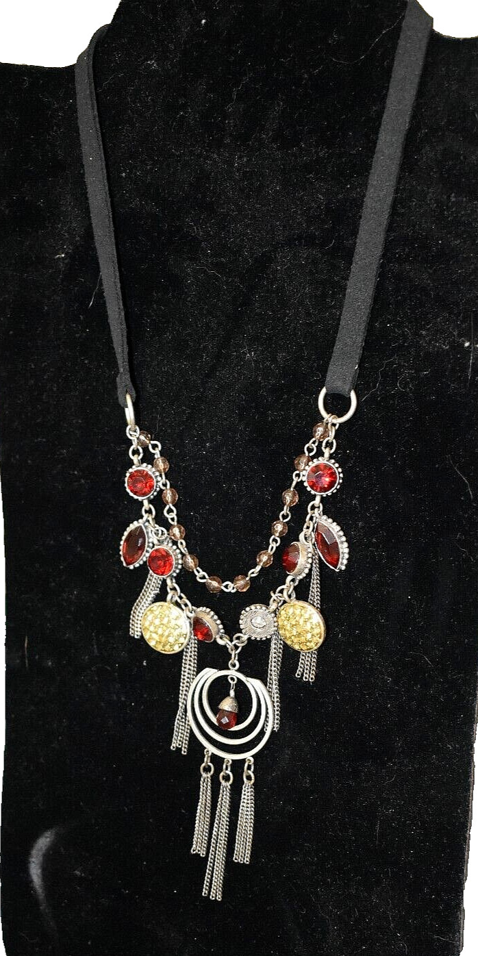 Steampunk Style Layered Statement Necklace