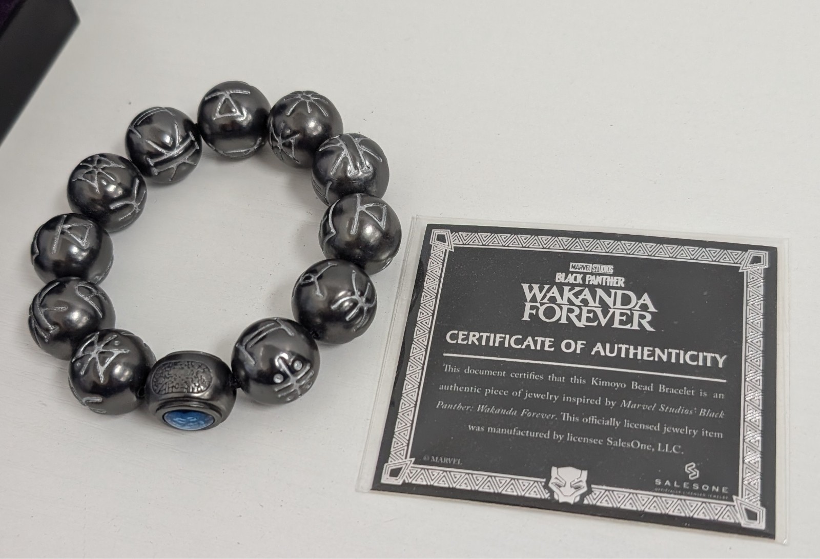 Marvel Studios Black Panther Wakanda Forever Kimoyo Bead Bracelet Salesone
