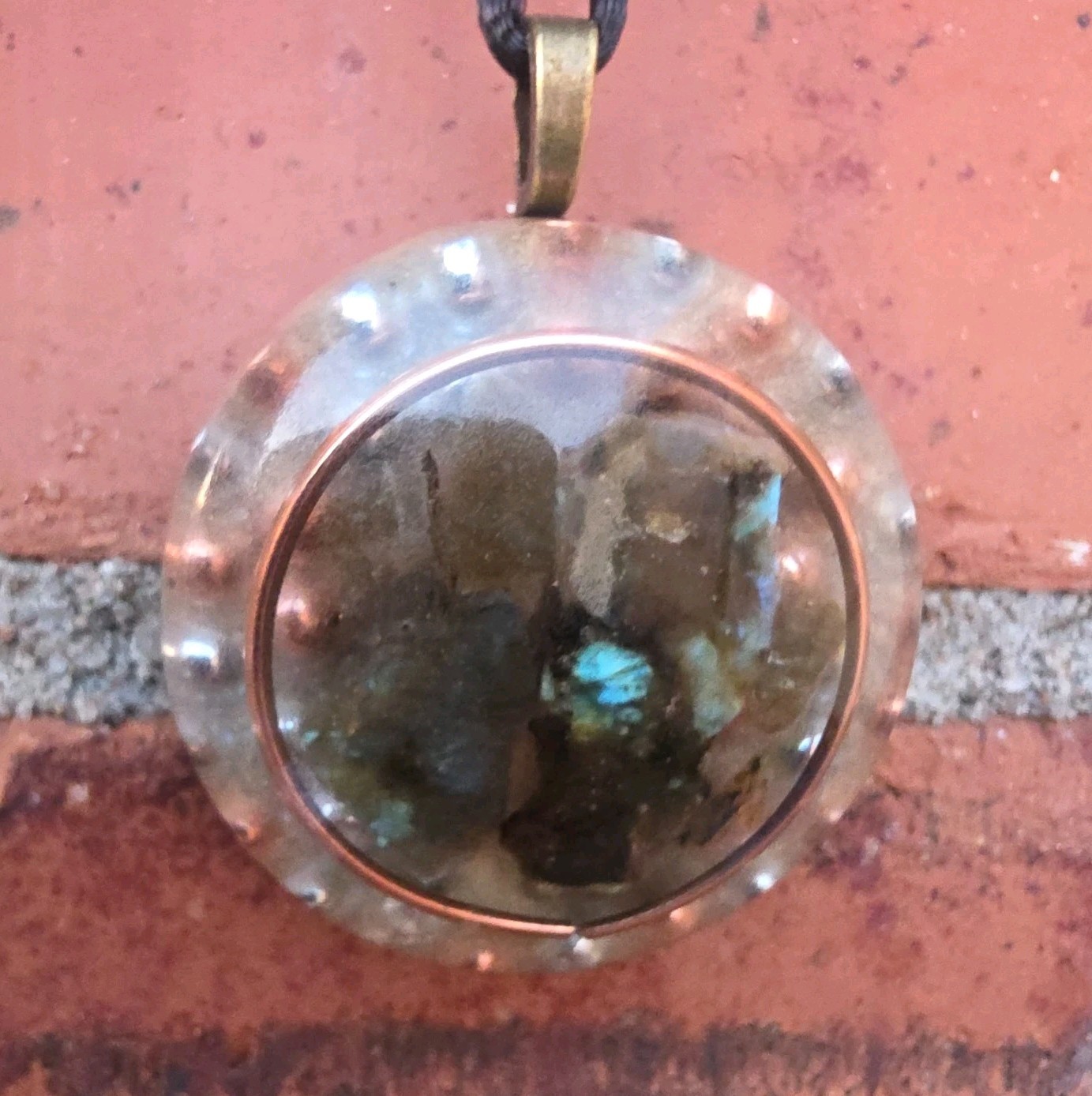 Labradorite Orgonite Orgone Energy Pendant Necklace Spiritual Intuition Psychic