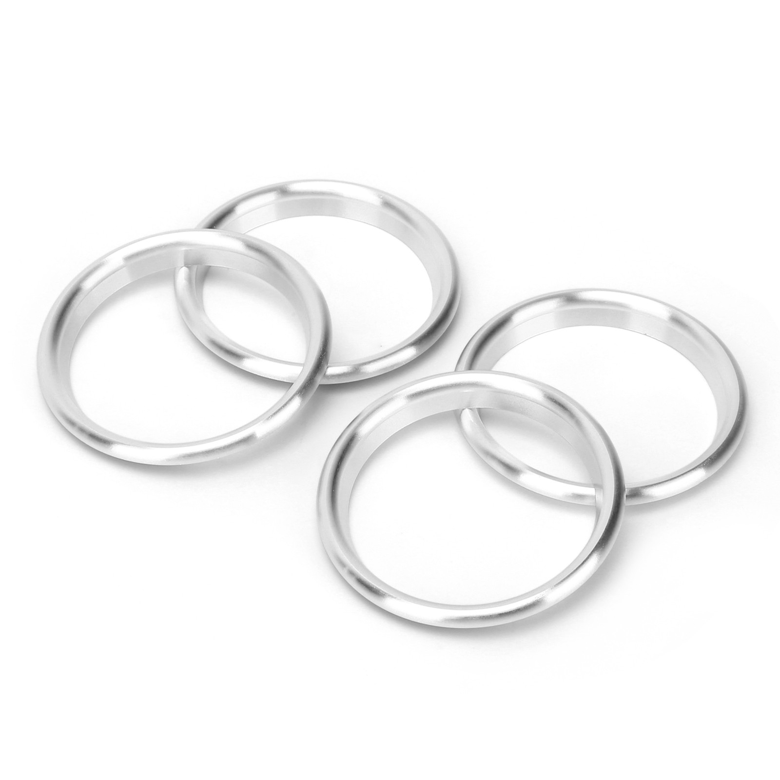 4pcs Silver Aluminum Alloy Air Outlet Ring For 2014-2019 TFTB