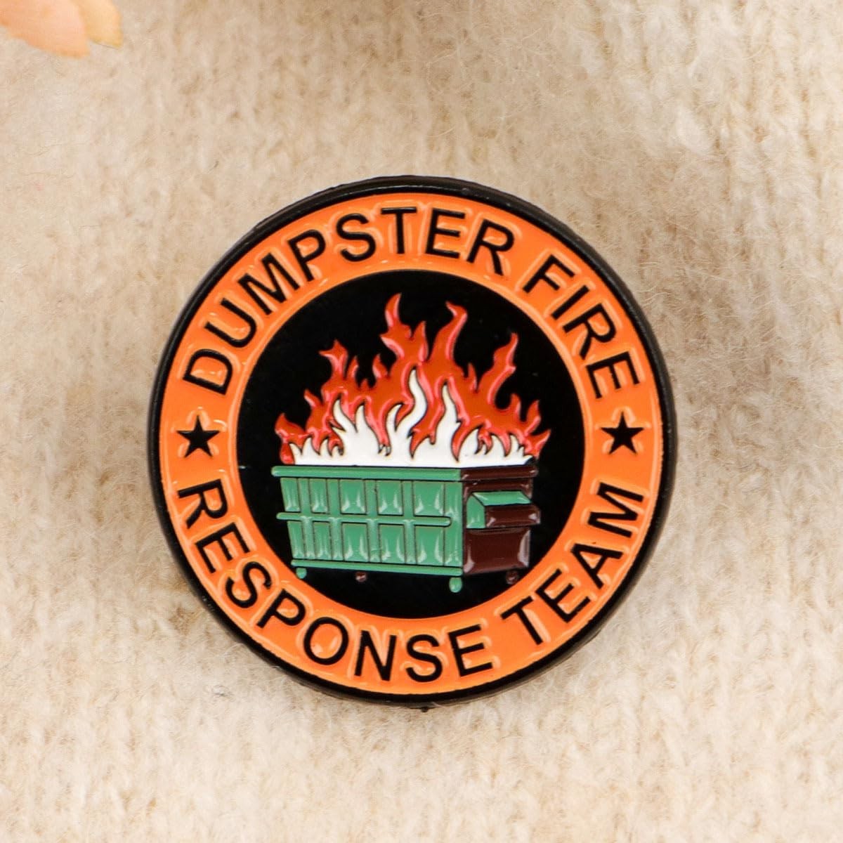 2Pcs/5Pcs Dumpster Fire Enamel Pins Response Team Alloy Badges for Jackets Hi…