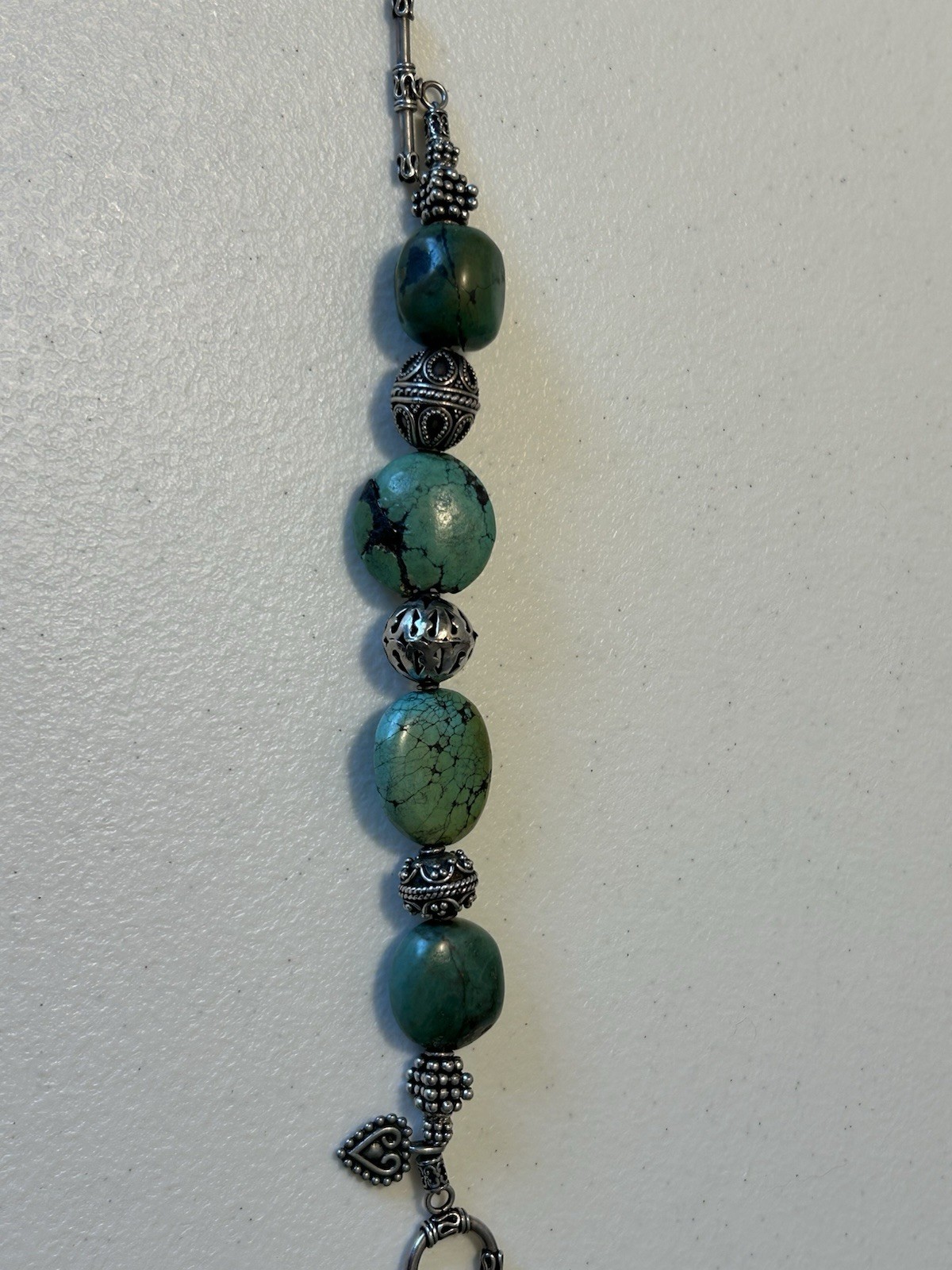 Unbranded Turquoise Stone and Silver Tone Metal Bracelet