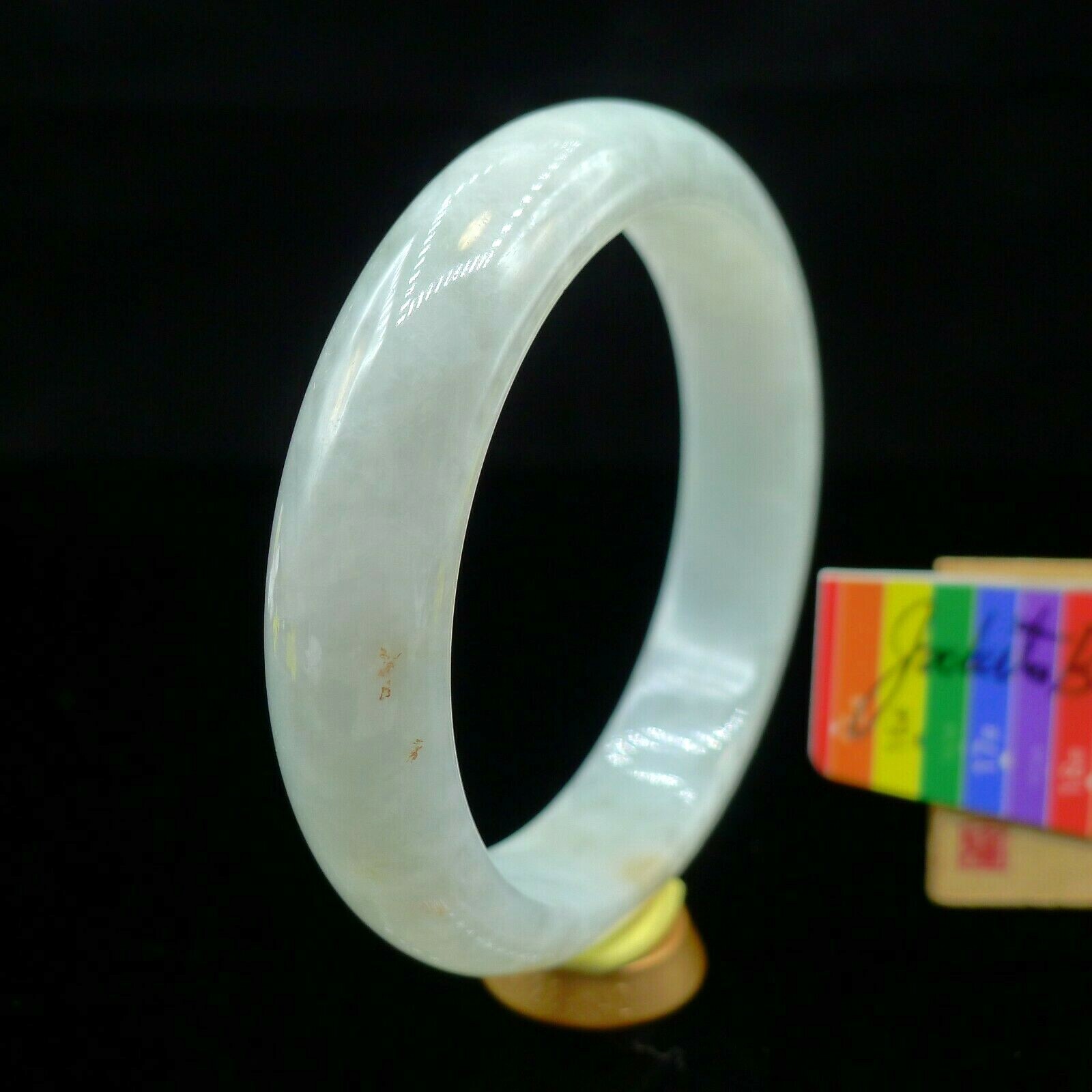【JadeiteBird】53mm Certified 100% Natural Grade A Jadeite Jade Bangle Bracelet