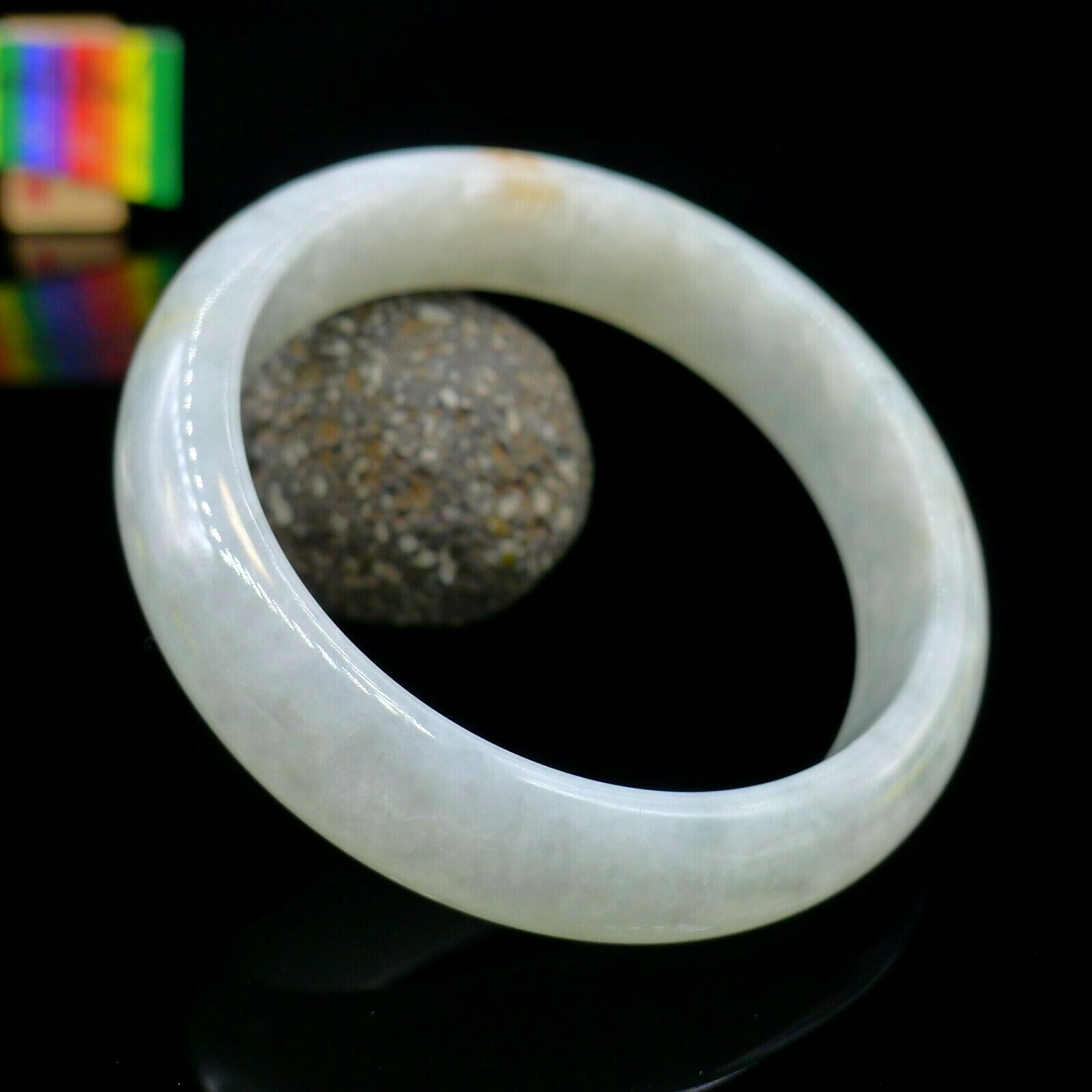 【JadeiteBird】53mm Certified 100% Natural Grade A Jadeite Jade Bangle Bracelet