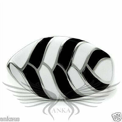 Elegant Design Epoxy Layered Fashion Ring No Stone 5 6 7 8 9 10 Tk225