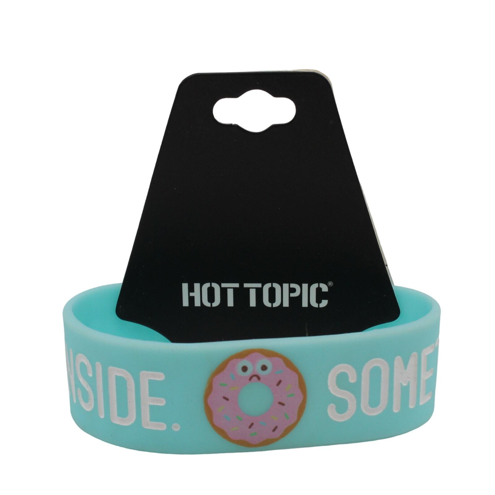 “SOMETIMES I FEEL EMPTY INSIDE” Donut Silicone Bracelet from Hot Topic #B2167