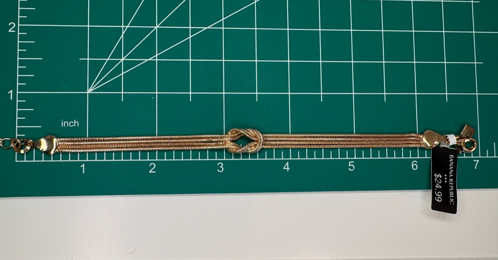 Banana Republic Goldtone Multi Four Strand Infinity Bracelet NWT