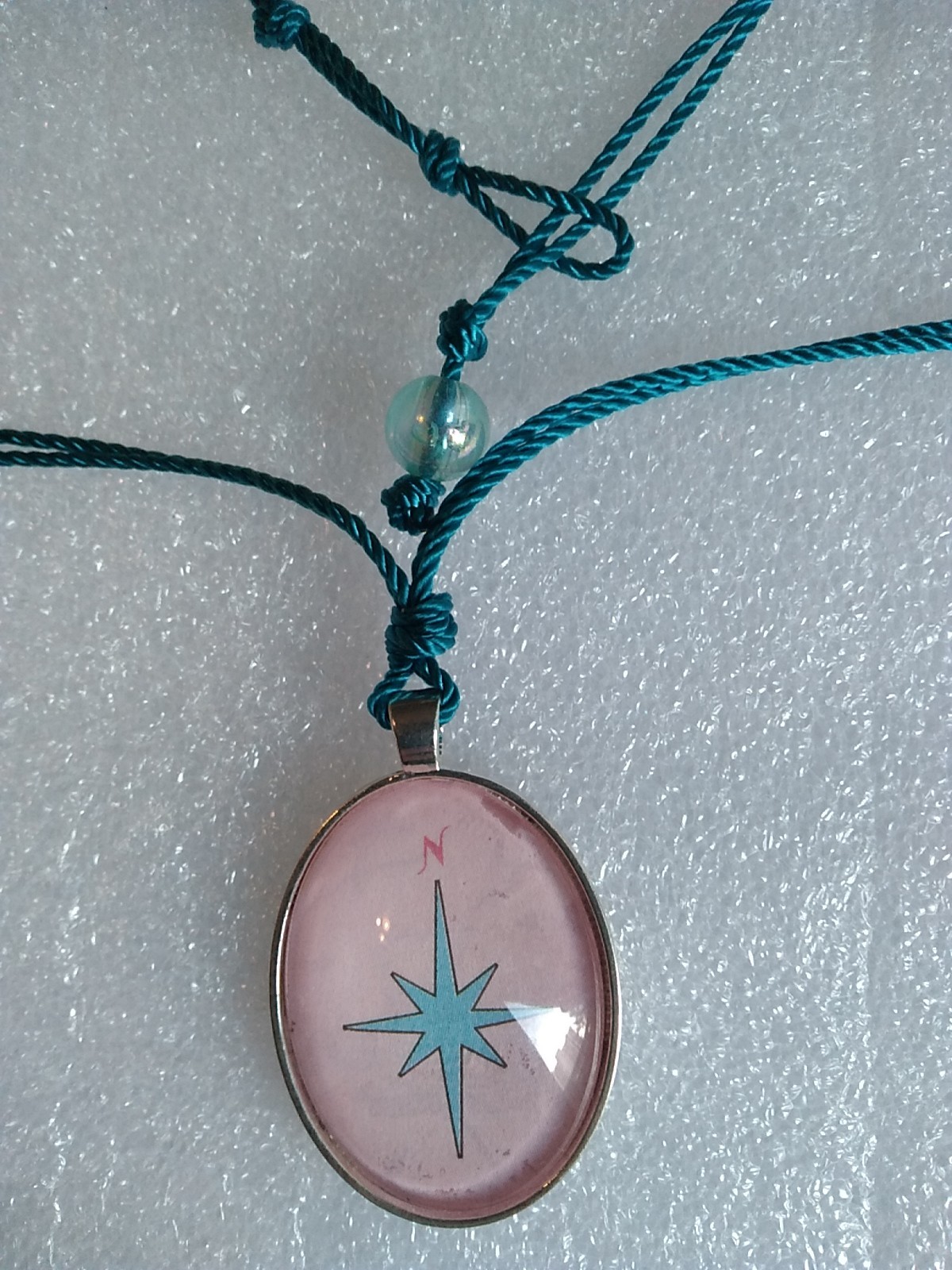 North Star Pendant Necklace Boho Jewelry Gift 18 Adj Cord US Seller