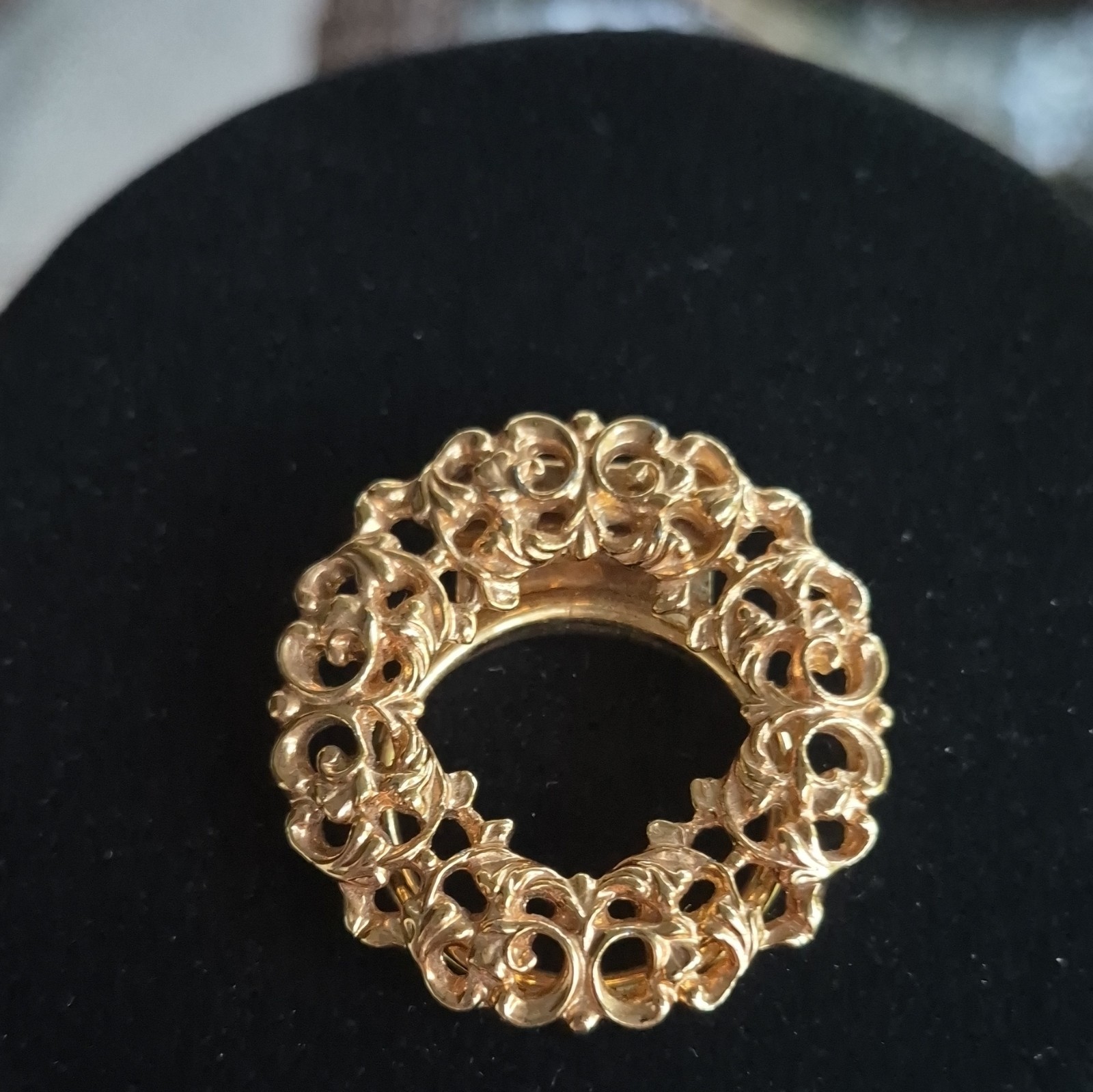 Signed Western Germany Gold Tone Scarf Clip Clip Style