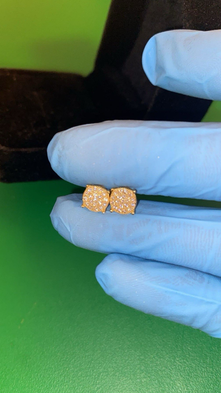 VVS1 Diamond 14k Gold Stud Earrings