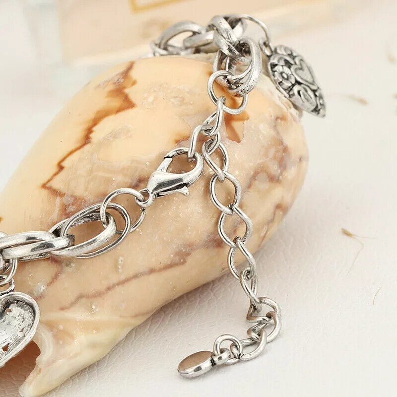 Elegant 925 Sterling Silver Unique New Women Fashion Charms Elephant 9″ Bracelt.