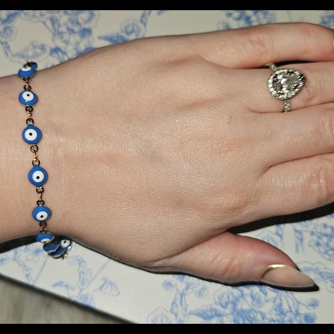 🧿 Golden Aura Evil Eye Bracelet