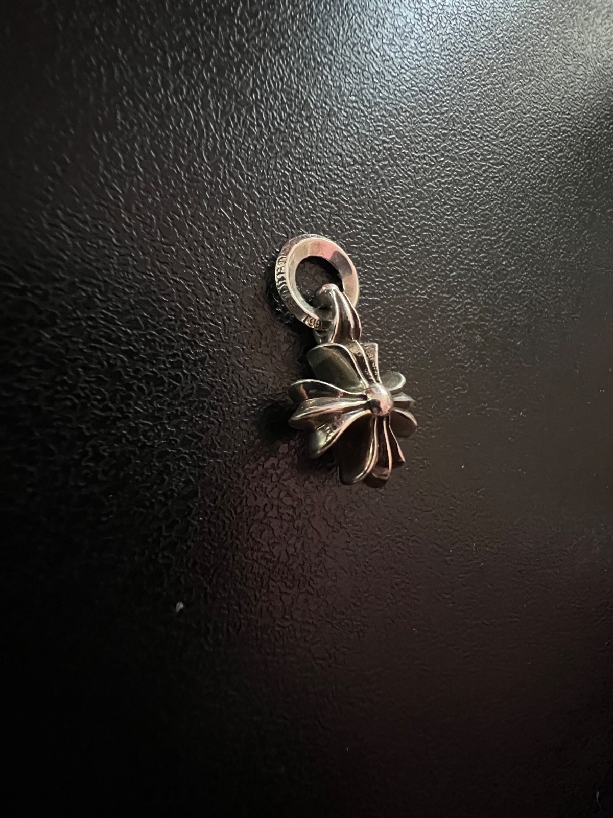 CHROME HEARTS CH Plus Charm Necklace Pendant Silver Used