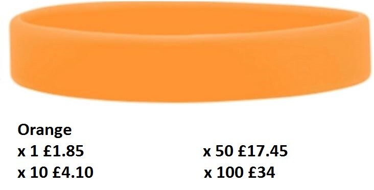 Silicone Wristbands Rubber Plain Reusable For Events Charity Fashion Bands-Adult