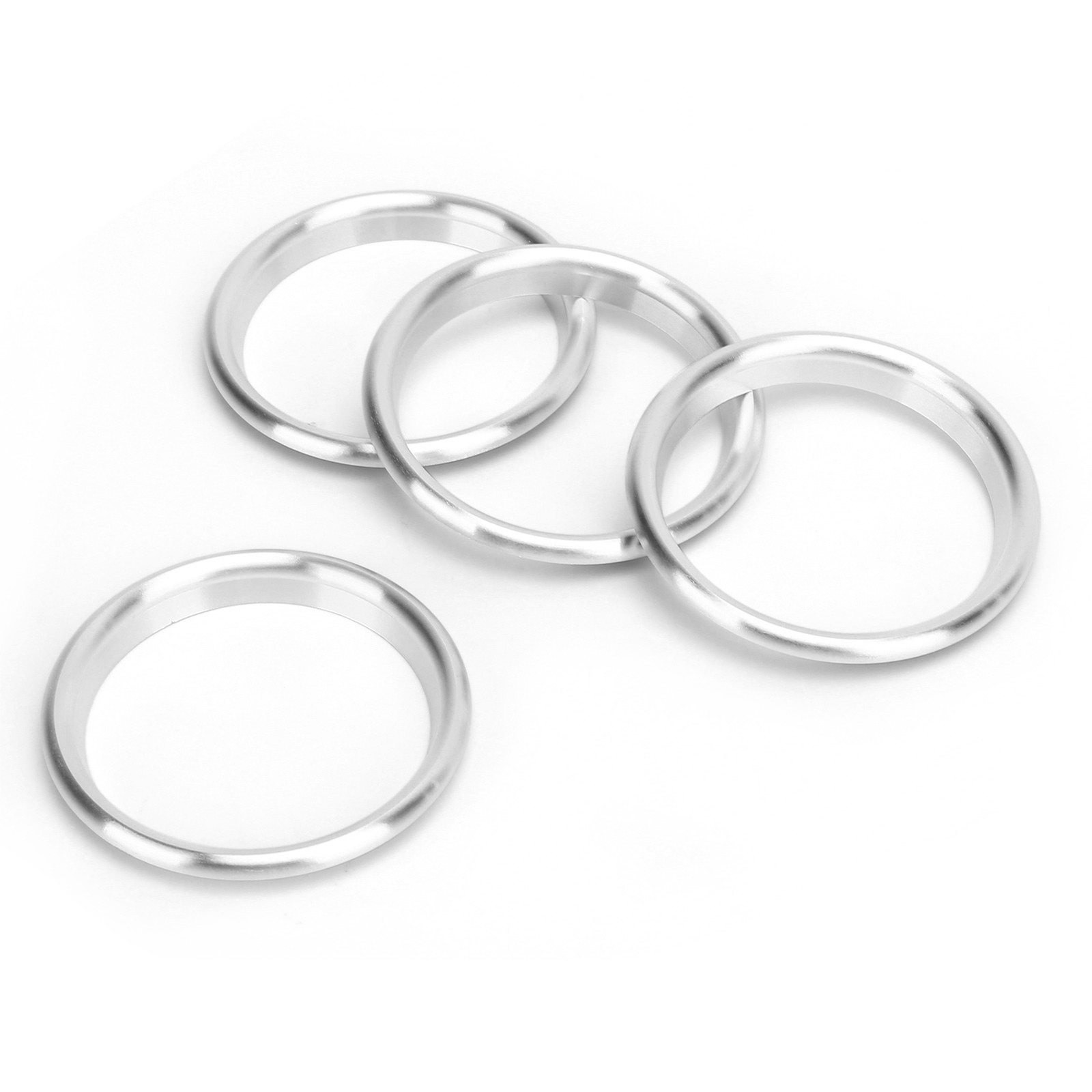 4pcs Silver Aluminum Alloy Air Outlet Ring For 2014-2019 TFTB