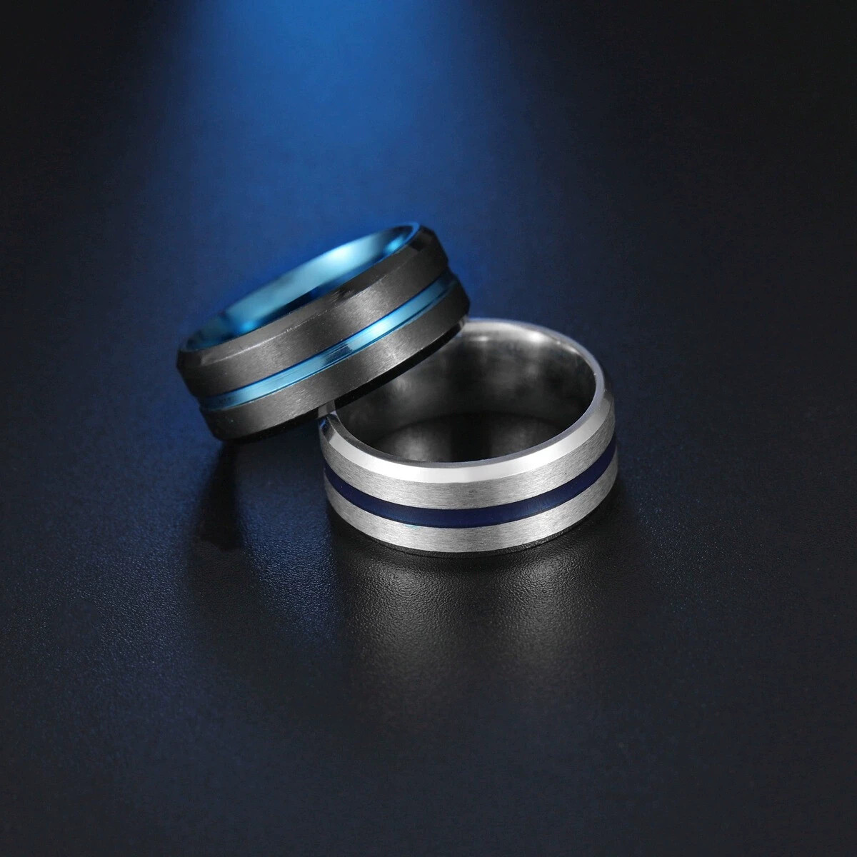 Stainless steel Concise Colour Composition Stainless steel Ring