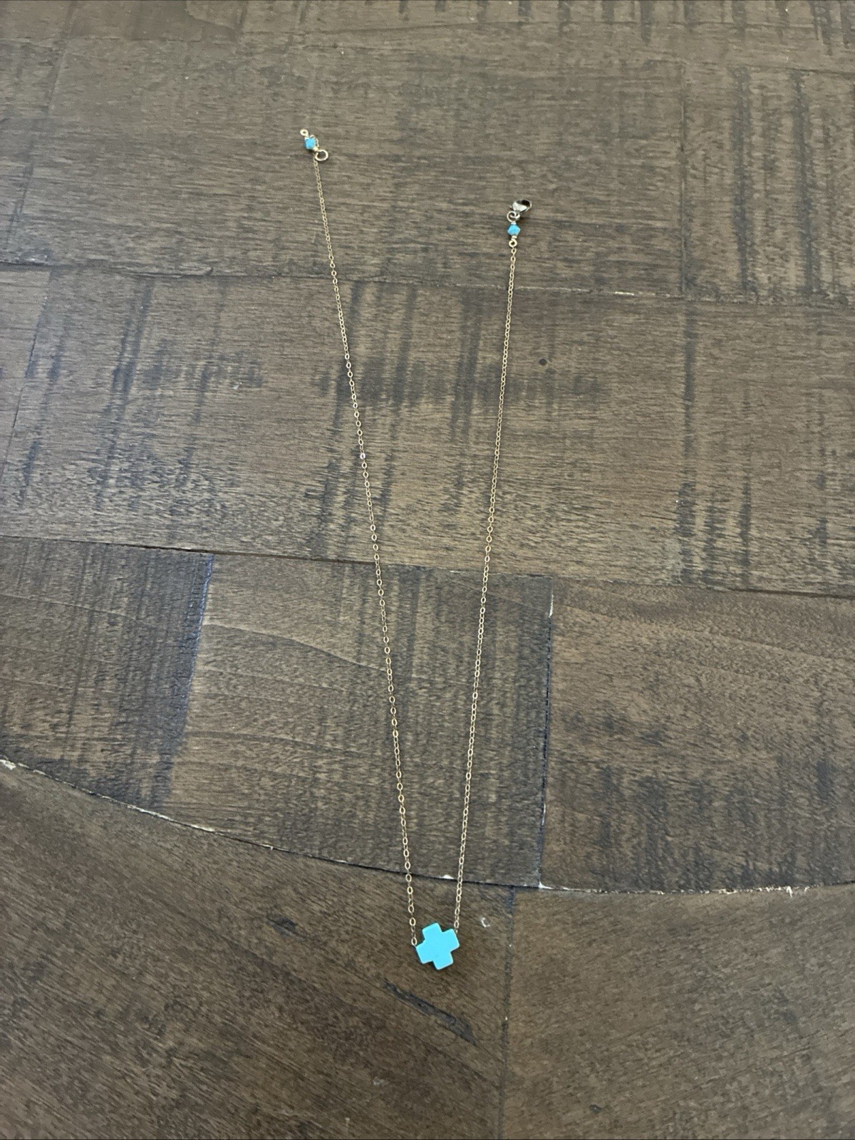Enewton 16” Signature Cross Layering Necklace- Turquoise