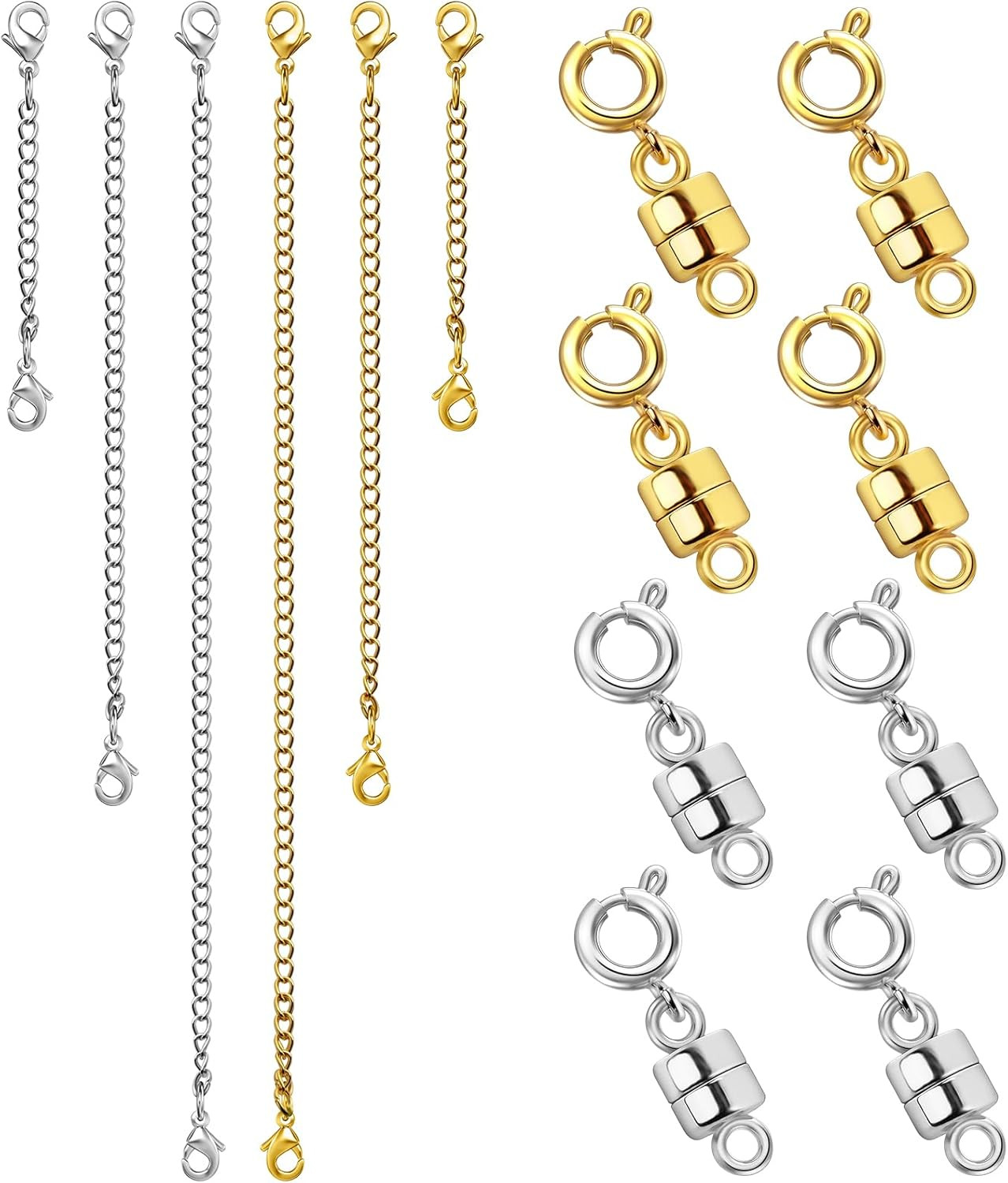 Necklace Extender and Magnetic Necklace Clasp, Magnetic Clasps for Bracelet Exte