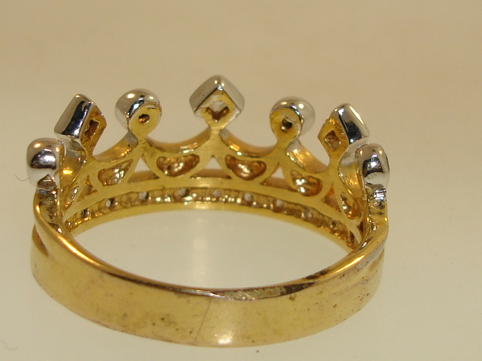 Beauty For Ashes Royalty Princess 18KT Gold Plated CZ Crown Of Life Ring!