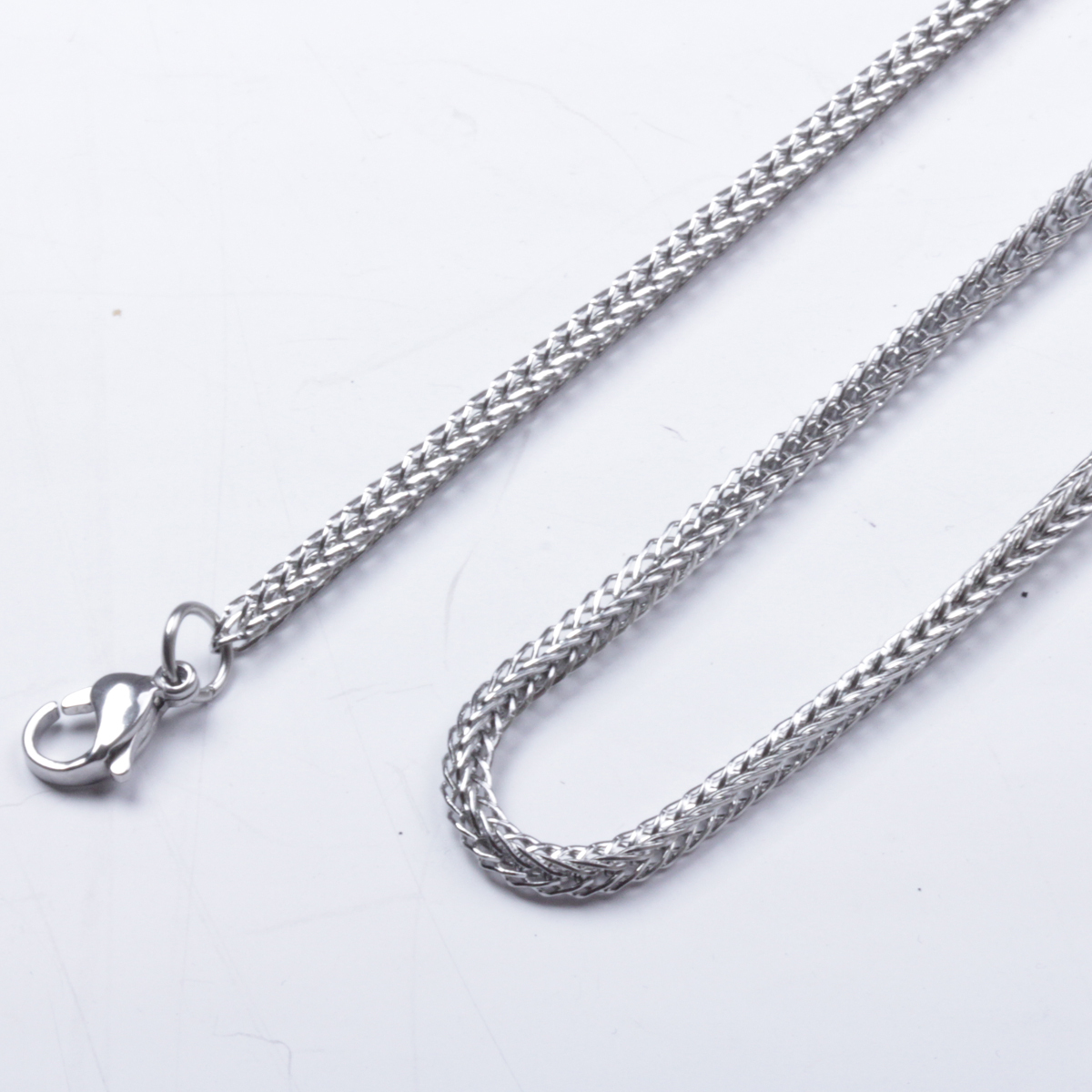 2.2 mm 16″-40″ Stainless Steel Foxtail Necklace Chain Sb55 USA Seller