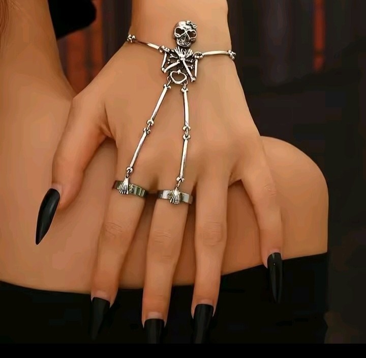 Gothic Bracelet Collection Spider Skull Bat Skeleton Witch Punk Adjustable Gift