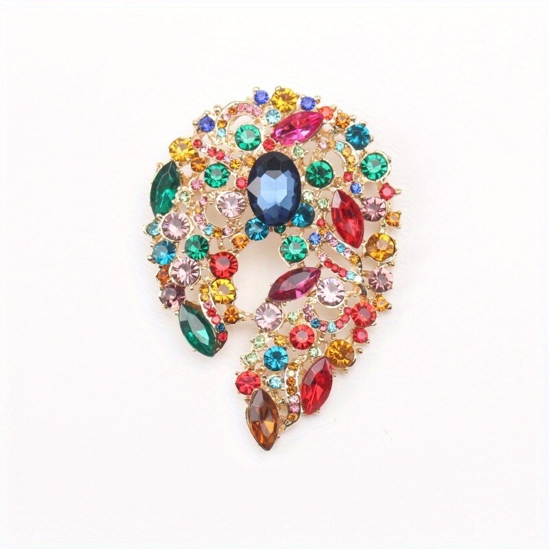 New Fashion Glass Brooch Simple Clothing Accessories Brooch Corsage Women’s Pin