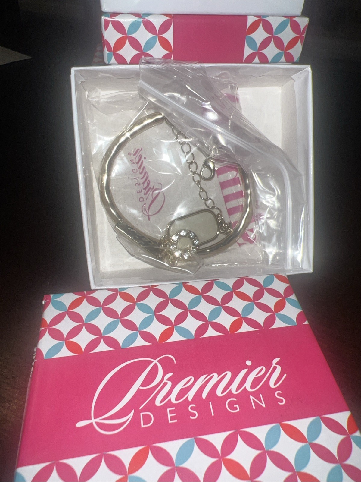 Premier Designs “More Grace” Bracelet Gold Tone Crystal Christian Faith Based