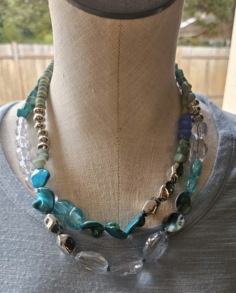 Two Strand Necklace All Kinds Of Fun Shapes ,fun
