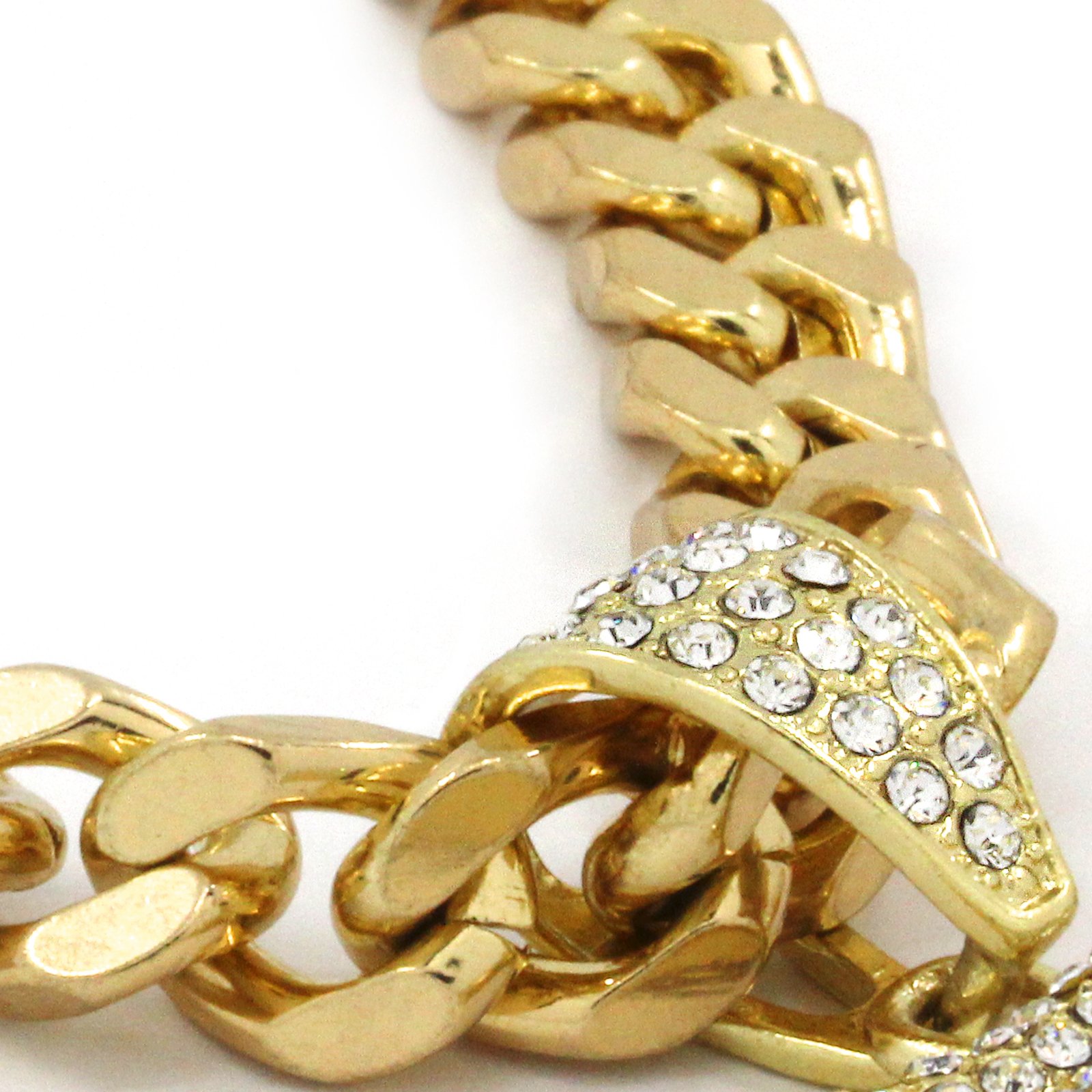 Men 14k Gold Plated Last Supper Pendant Iced Cubic Zirconia Two 30″ Cuban Chain