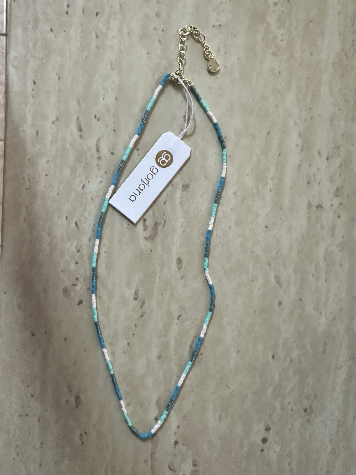 gorjana Gigi Necklace Beaded Multicolor Lobster Closure