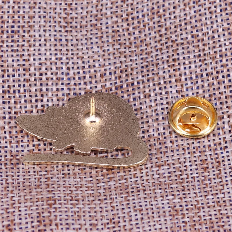 Enamel Mouse Brooch Pin Jewelry Womens Gift