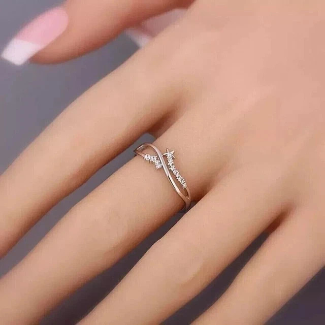 0.50CT Round Cut Lab Created Diamond Women’s Wedding Ring 14K White Gold Plated