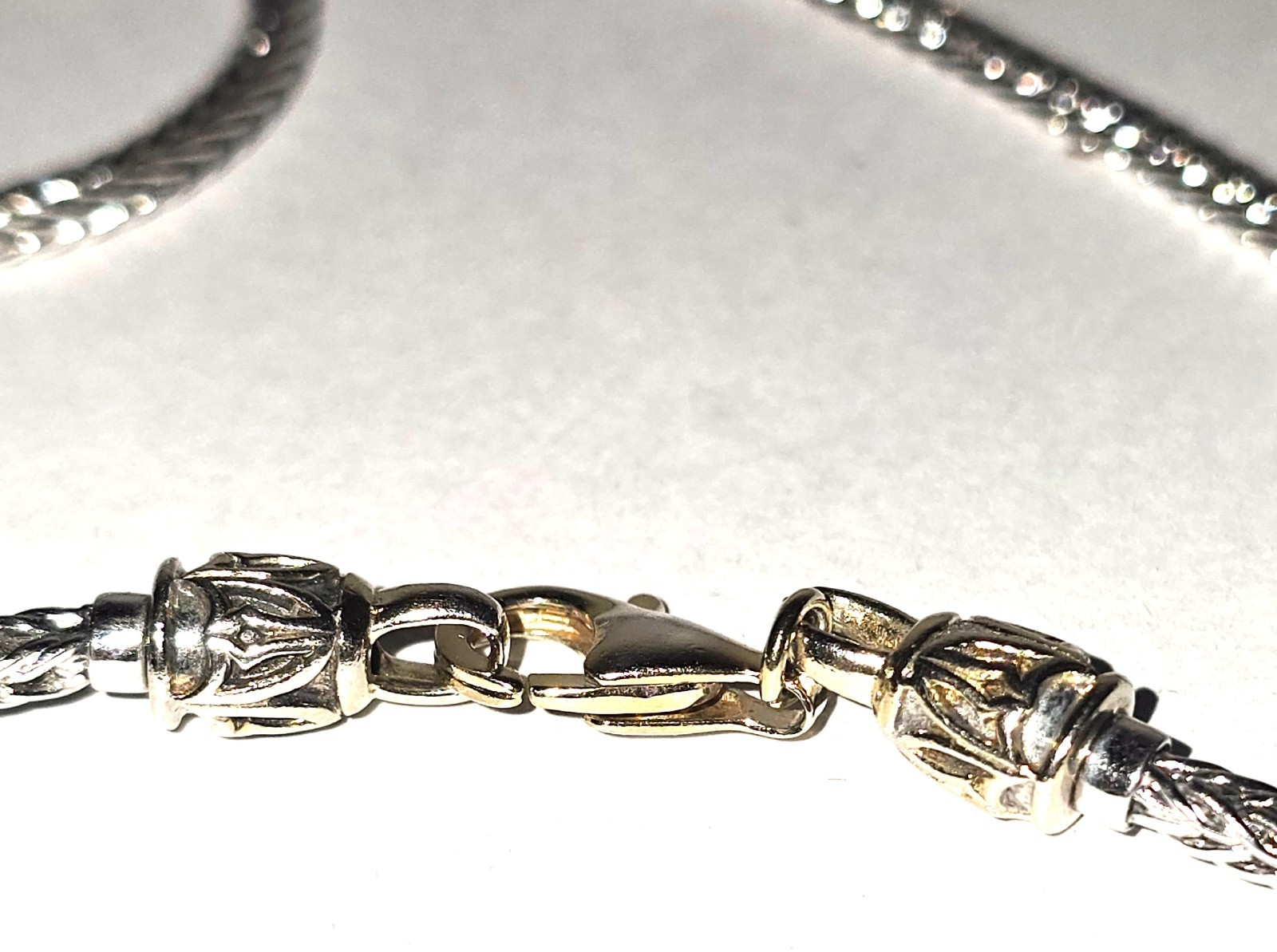 Gems en Vogue Foxtail Chain Necklace for Charms, Twist-Off Clasps, 24″ L