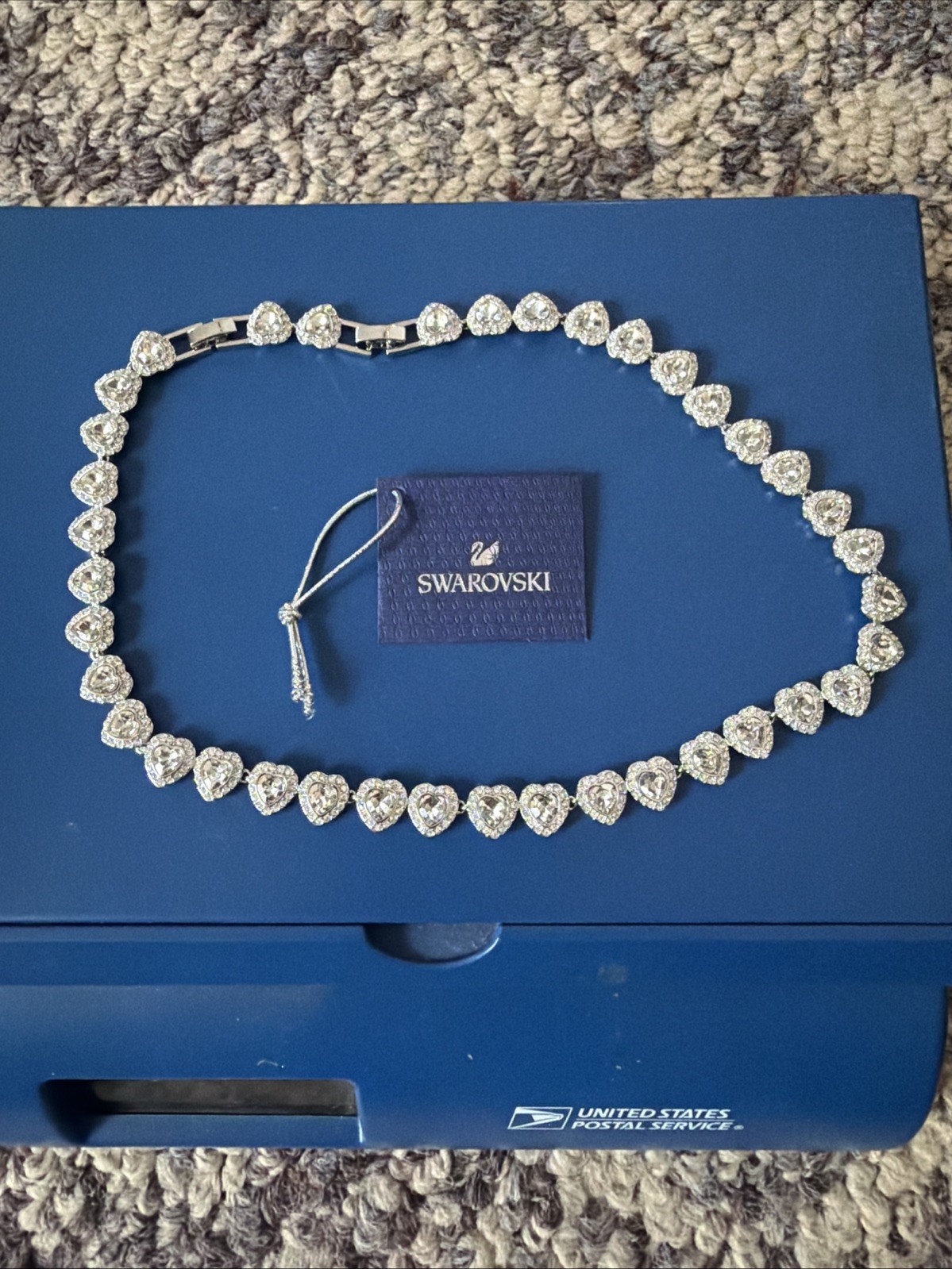 Ariana Grande x Swarovski necklace Mixed cuts, Heart, White