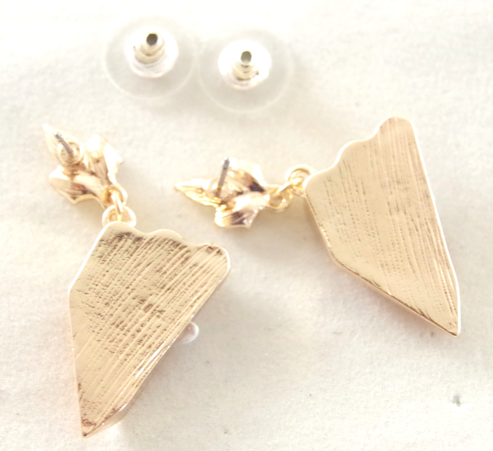 HTF! 3-D BETSEY JOHNSON PUMPKIN PIE RHINESTONE THANKSGIVING DROP DANGLE EARRINGS