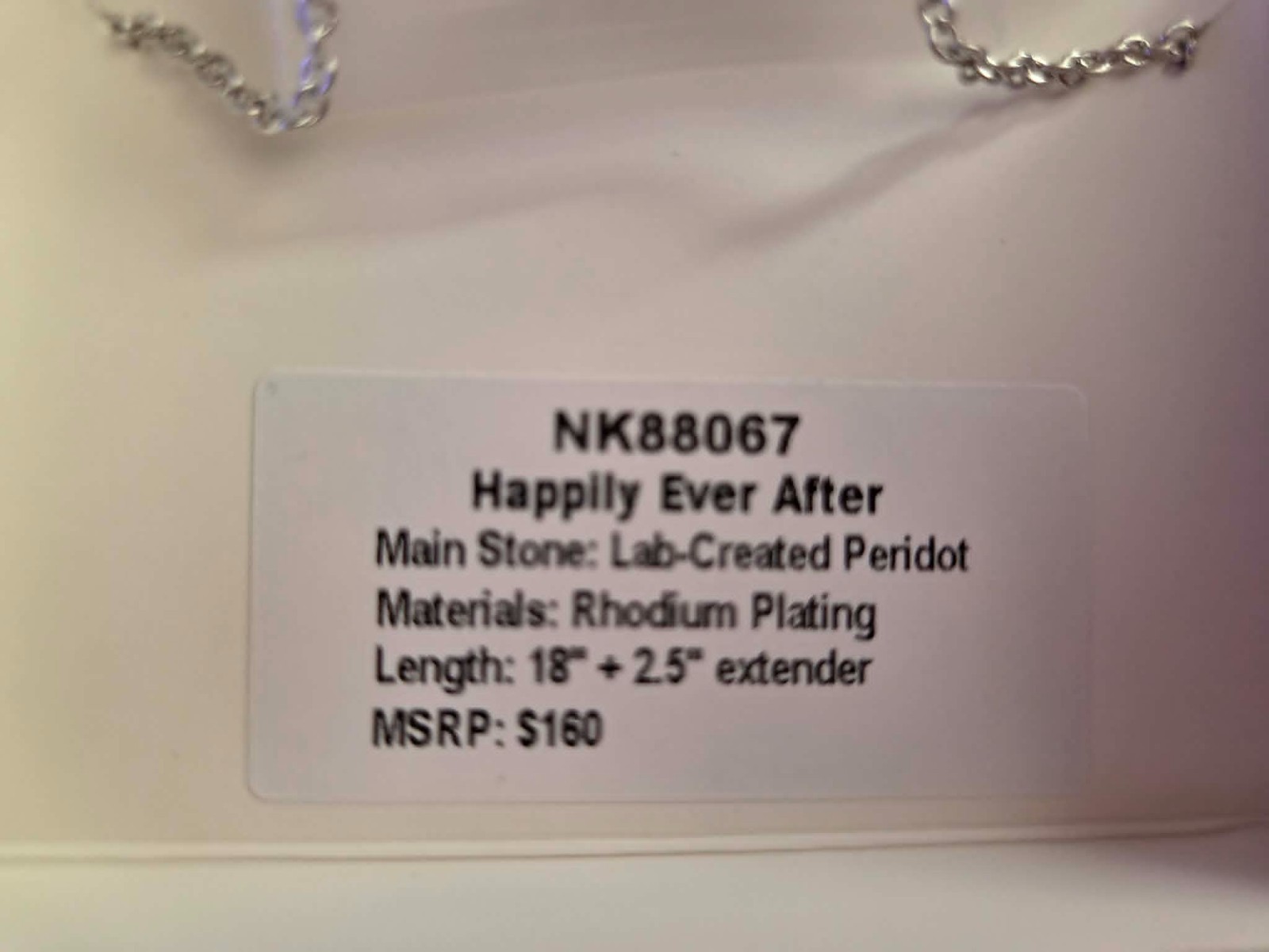 Bomb party -NK88067 Happily Ever After – lab created peridot on rhodium – CLOVER