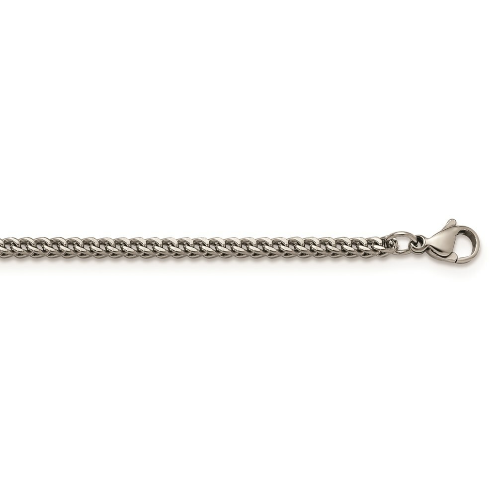Stainless Steel Polished 2.5mm 22in Franco Chain