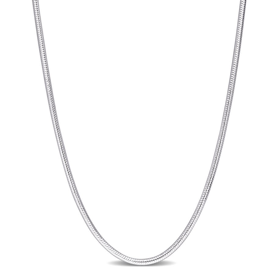 AMOUR 1.9mm Snake Chain Necklace In Sterling Silver, 16 In